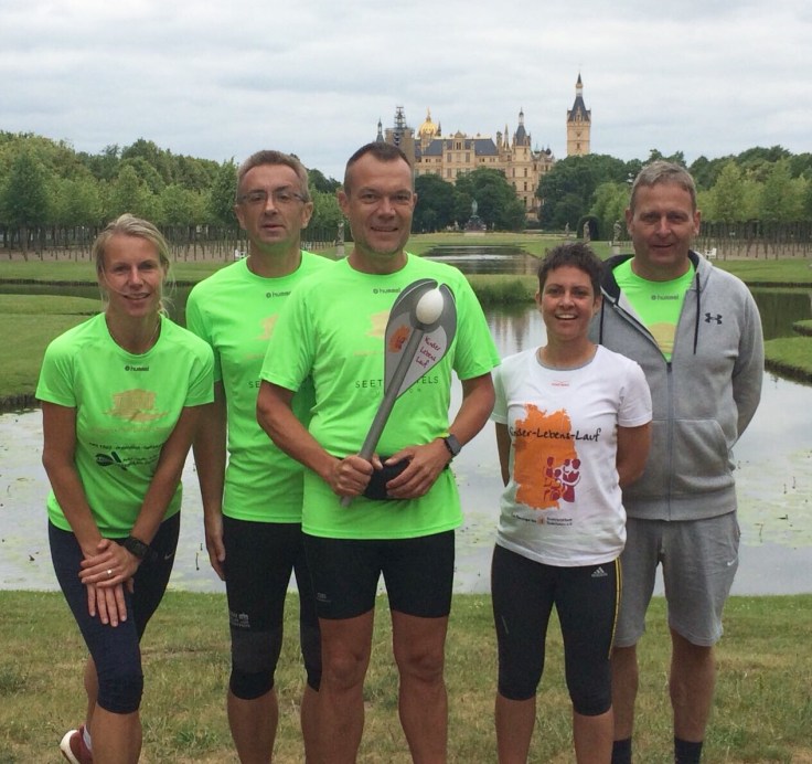 Laufmützen-Parkrun Schwerin, die Erste © Laufmützen