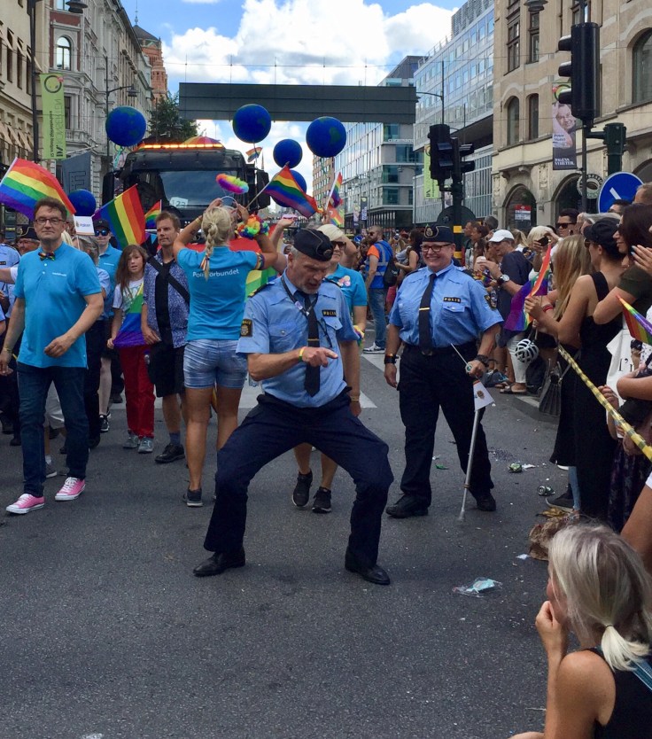 Wer sagt denn, dass die Polizei nicht tanzen kann © Sandra Grüning