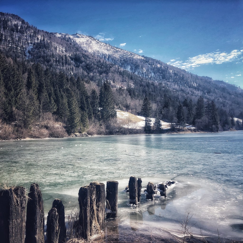 Hintersee in Österreich im Winter.