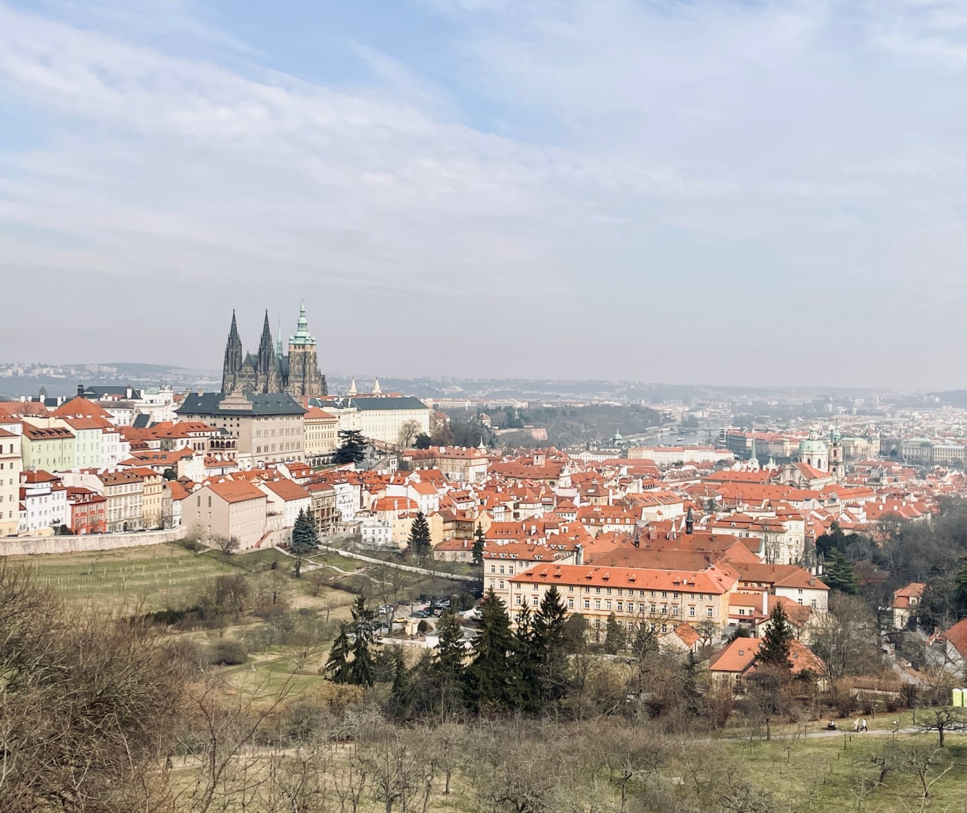 Panorama von Prag mit Veitsdom